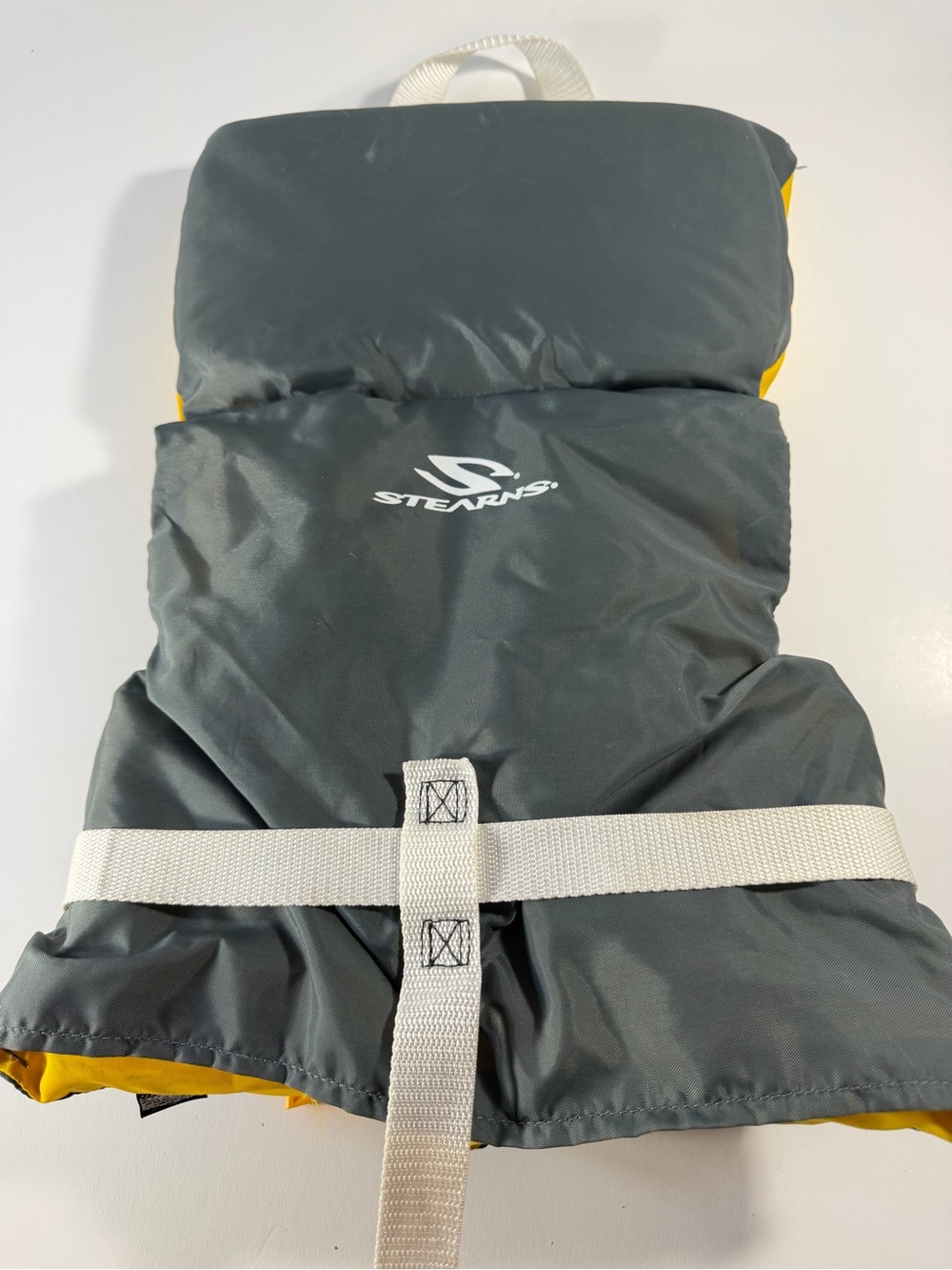 Stearns Infant Life Jacket With Head Support Float Yellow/Gray Model 152-11 - Picture 2 of 6